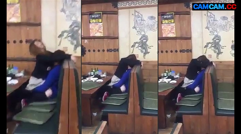 Korean Amateur – Having sex in a restaurant