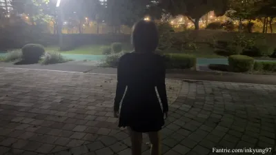 inkyung97 공원에서 벌거벗은 1부 Naked in the park Part 1