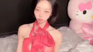 Jjeongi 부산딸램 참을 수 없어…. Dildo & Vibrator in red mesh