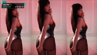 염보성 엑셀크루 에이스 낭니 아헤가오.전신.엉밑