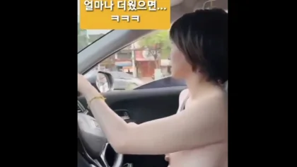 얼마나 더웠으면 상탈운전
